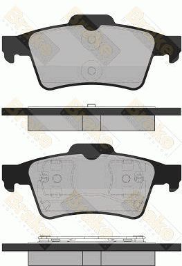 BRAKE ENGINEERING stabdžių trinkelių rinkinys, diskinis stabdys PA1391